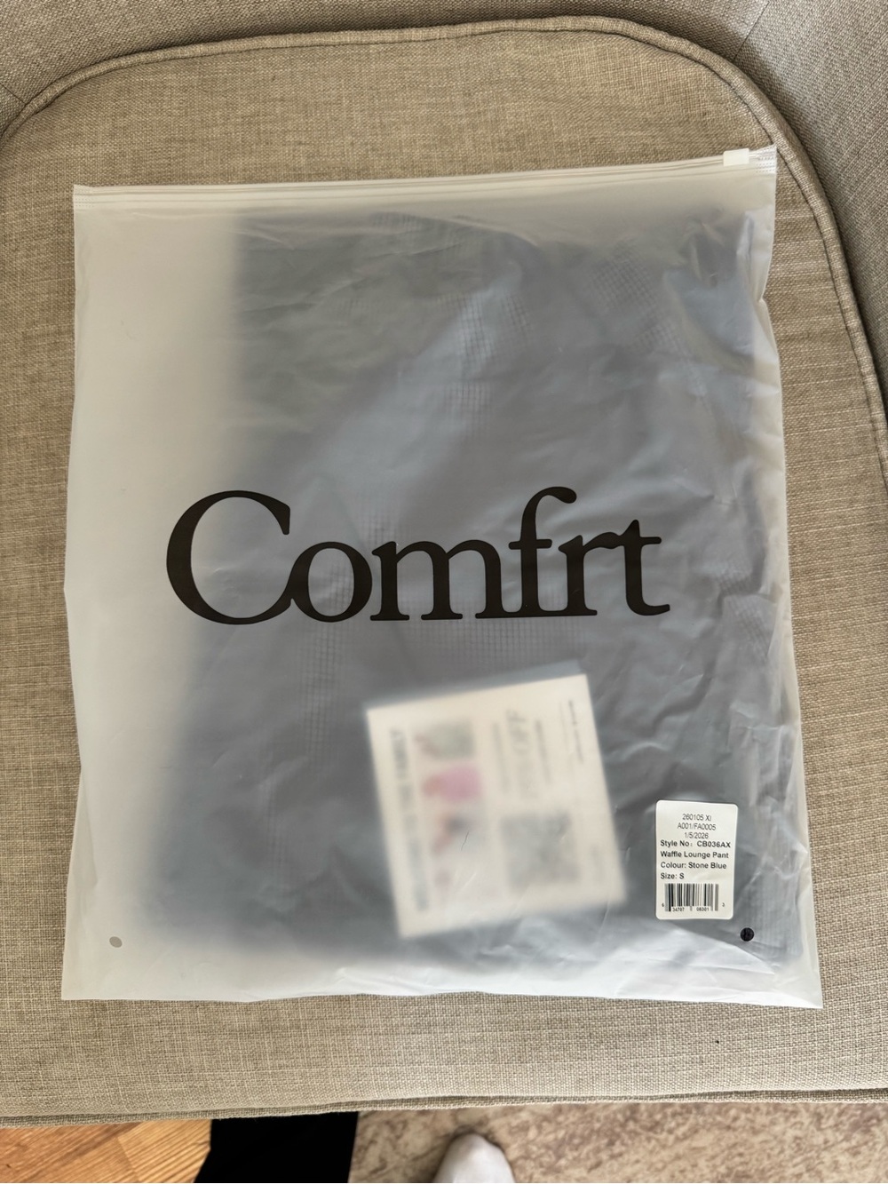Comfrt Stone Blue NWOT Waffle Lounge Pants Size Small